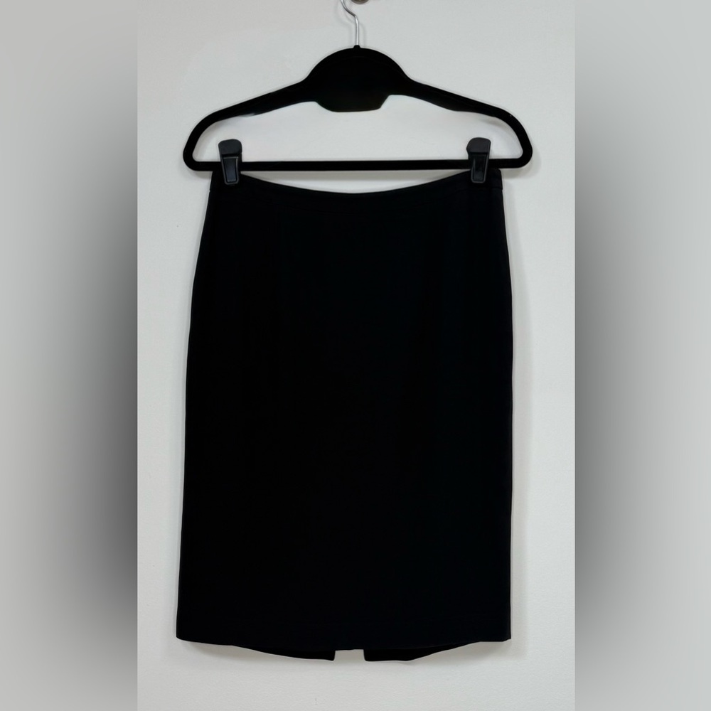 LUCA LUCA Silk Blend Pencil Skirt Black IT 44 (US 8) Made in Italy